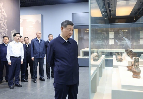 習(xí)近平在陜西寶雞市和甘肅天水市考察調(diào)研